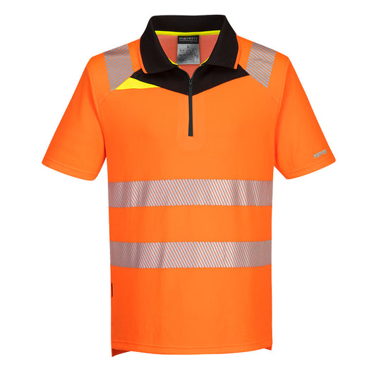 DX4 Hi-Vis Zip Polo Shirt S/S, Morgans PW