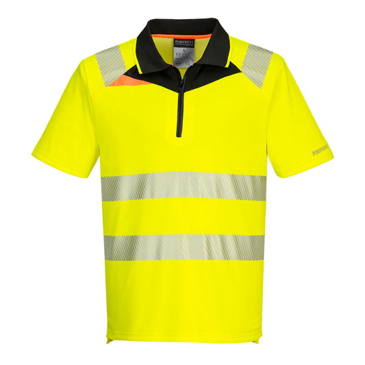 DX4 Hi-Vis Zip Polo Shirt S/S, Morgans PW