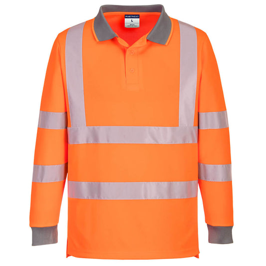 Eco Hi-Vis Polo Shirt L/S (6 Pack), Morgans PW