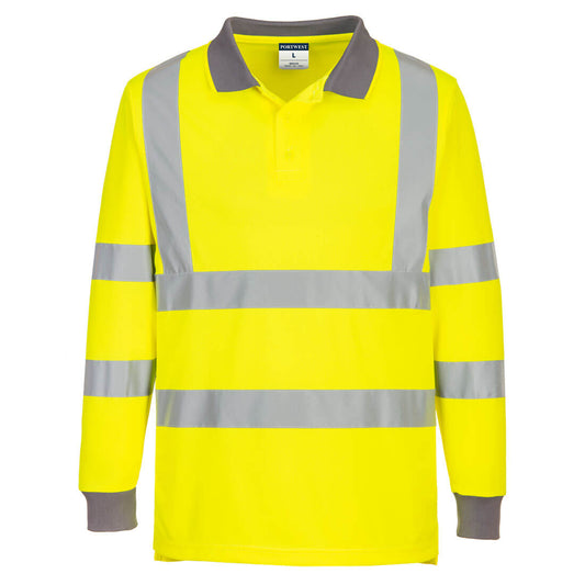 Eco Hi-Vis Polo Shirt L/S (6 Pack), Morgans PW