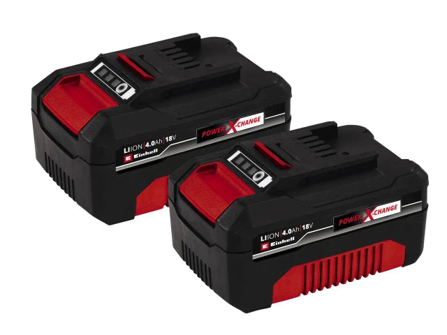 Power X-Change Battery Twin Pack 18V 4.0Ah Li-ion, Einhell