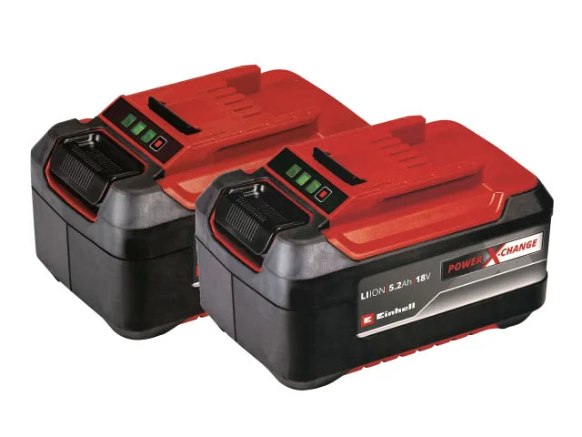 Power X-Change Battery Twin Pack 18V 5.2Ah Li-ion, Einhell