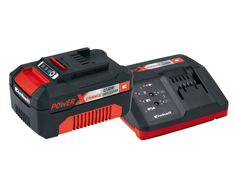 Power X-Change Battery & Charger Starter Kit 18V 1 x 3.0Ah Li-ion, Einhell