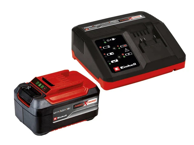 Power X-Change Battery & Charger Starter Kit 18V 1 x 5.2Ah Li-ion, Einhell