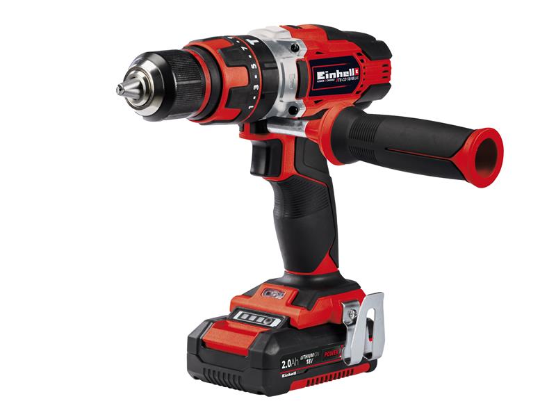 TE-CD 18/48 Li-i Power X-Change Impact Drill 18V 2 x 2.0Ah Li-ion, Einhell