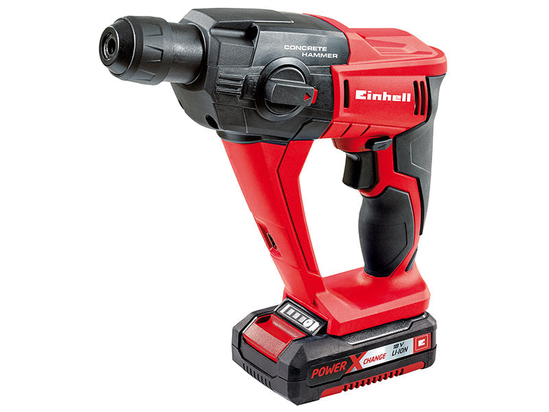 TE-HD 18 Li Cordless Rotary Hammer Kit 18V 1 x 1.5Ah Li-ion, Einhell