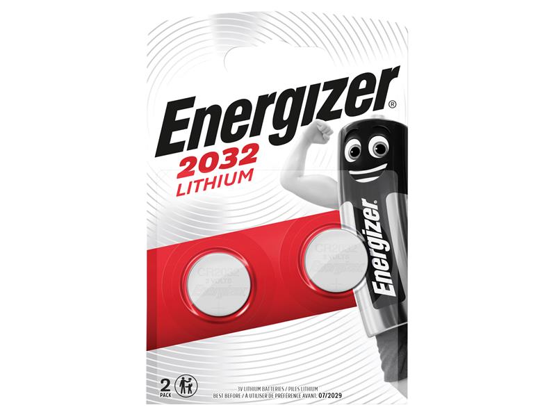 CR2032 Coin Lithium Battery (Pack 2), Energizer®