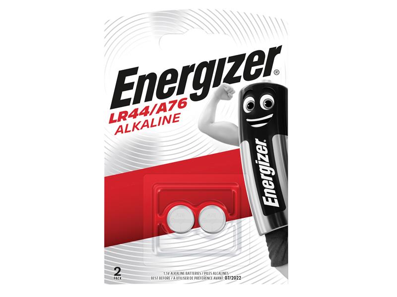 LR44 Button Cell Alkaline Battery (Pack 2), Energizer®