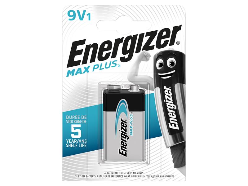 MAX PLUS™ 9V Alkaline Battery (Pack 1), Energizer®