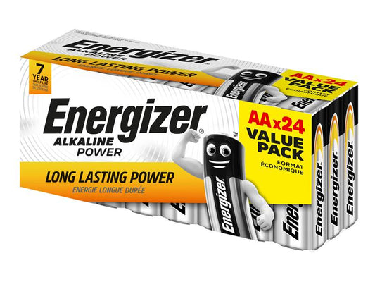 AA Cell Alkaline Power Batteries (Pack 24), Energizer®