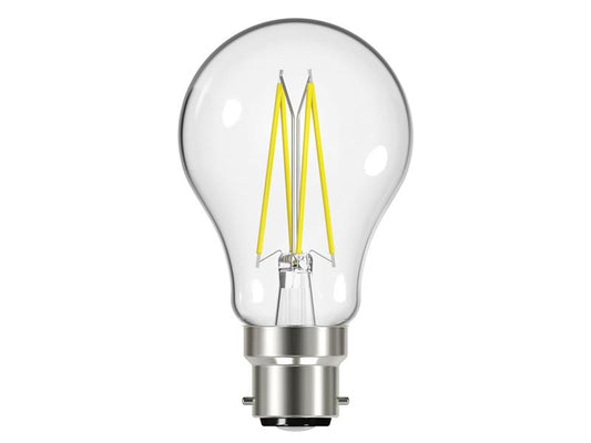 LED BC (B22) GLS Filament Non-Dimmable Bulb, Warm White 470 lm 4W, Energizer®