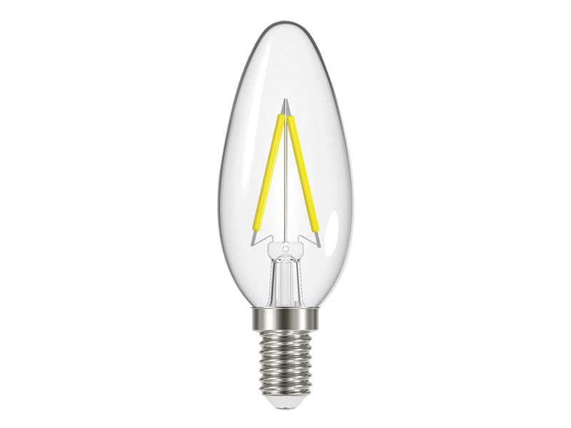 LED SES (E14) Candle Filament Non-Dimmable Bulb, Warm White 470 lm 4W, Energizer®