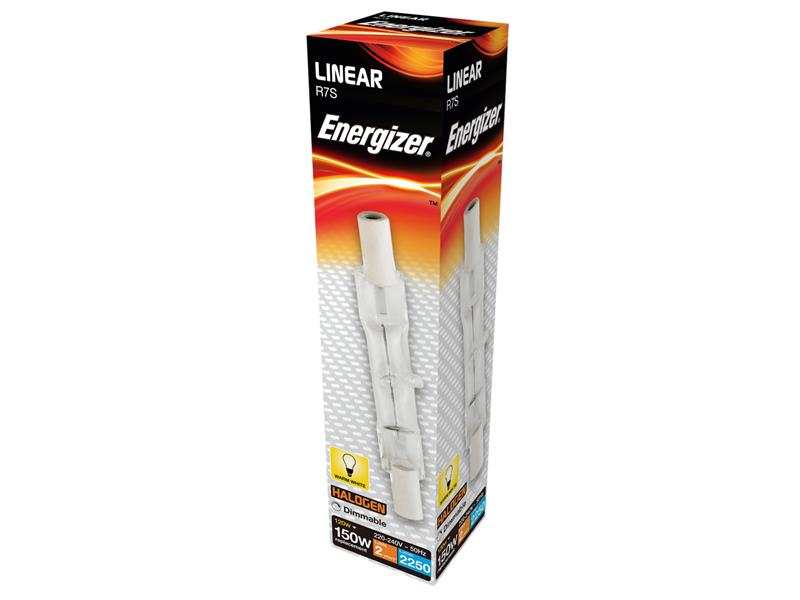 Halogen R7S 78mm Eco Linear Dimmable Bulb, 2250 lm 120W, Energizer®