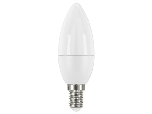 LED SES (E14) Opal Candle Non-Dimmable Bulb, Warm White 470 lm 5.2W, Energizer®