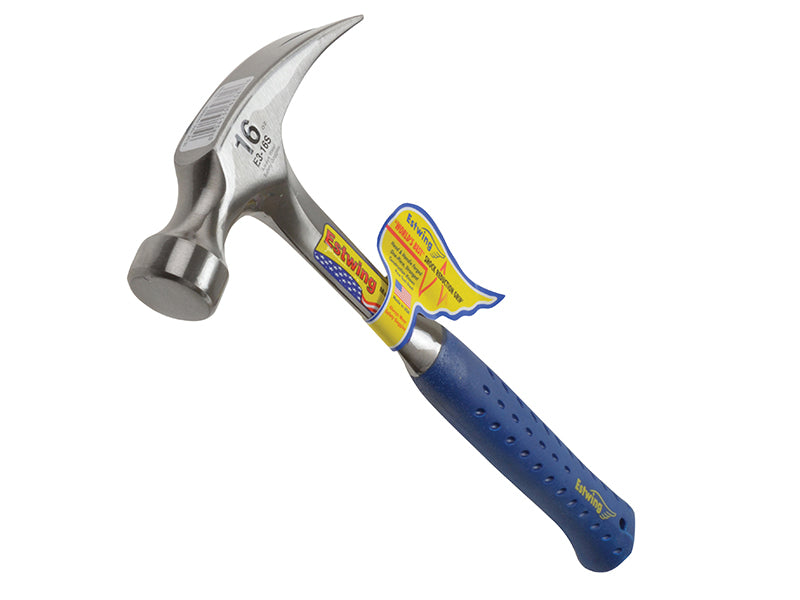 E3/16S Straight Claw Hammer - Vinyl Grip 450g (16oz), Estwing