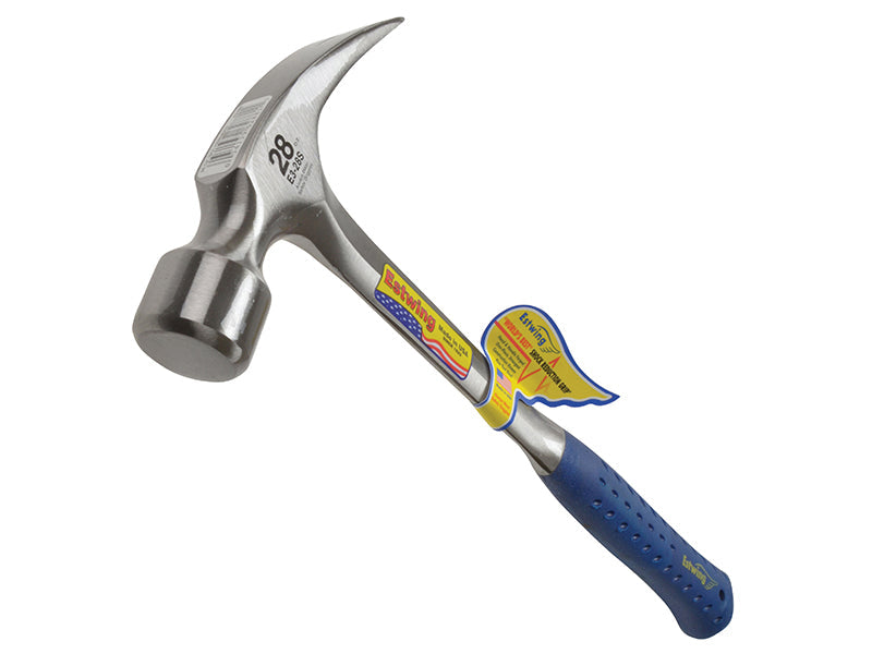 E3/28S Straight Claw Framing Hammer - Vinyl Grip 784g (28oz), Estwing