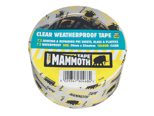 Weatherproof Tape 50mm x 10m Clear, Everbuild