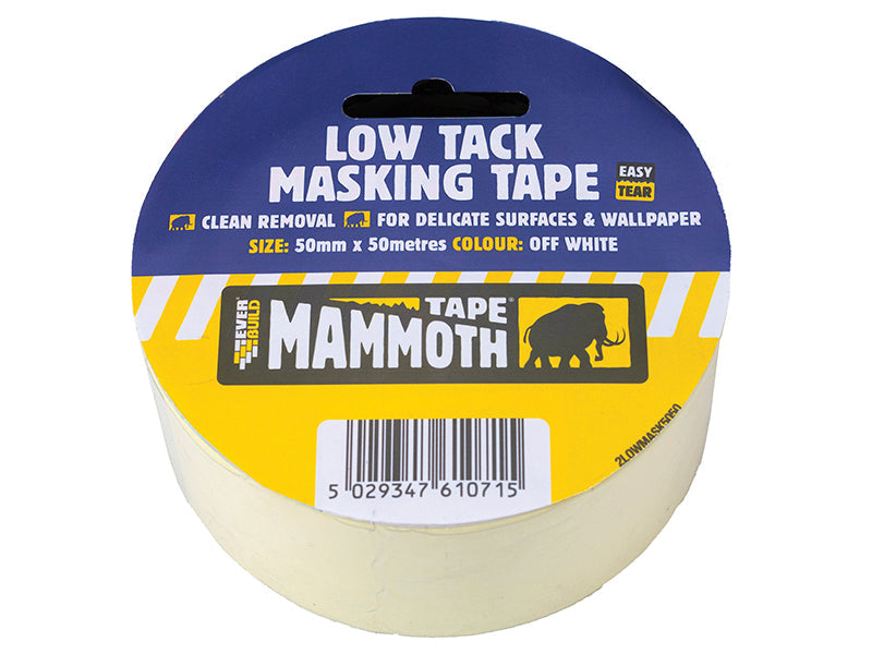 Low Tack Masking Tape 25mm x 25m, Everbuild