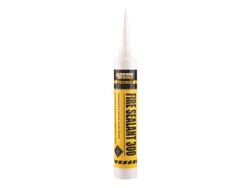 Tecnic Fire Intumescent Sealant 300 Grey 380ml, Everbuild