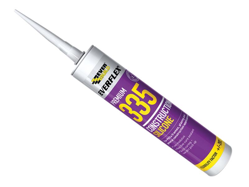 Everflex® 335 Construction Silicone Grey 295ml, Everbuild