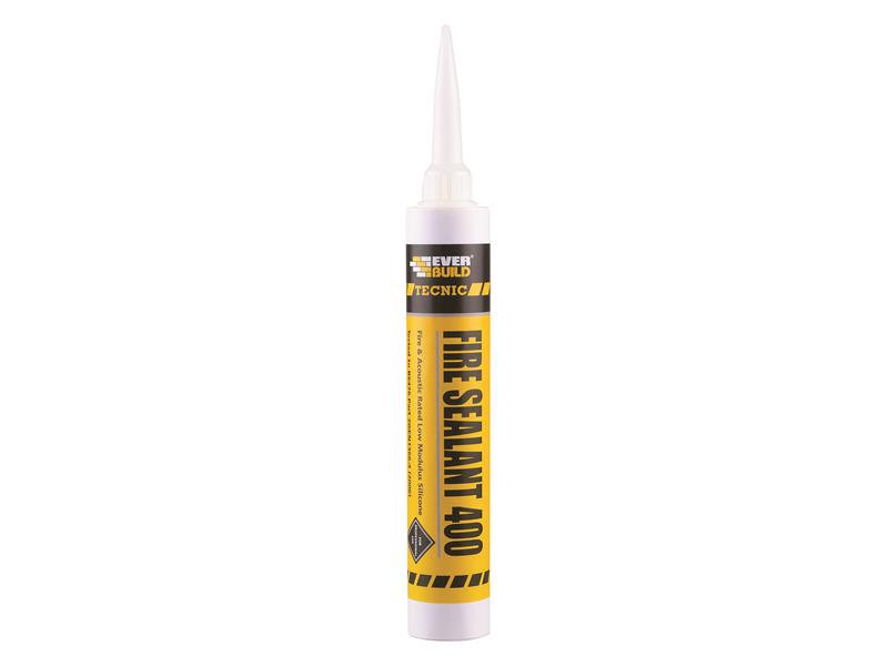 Tecnic Fire Sealant 400 Black 380ml, Everbuild