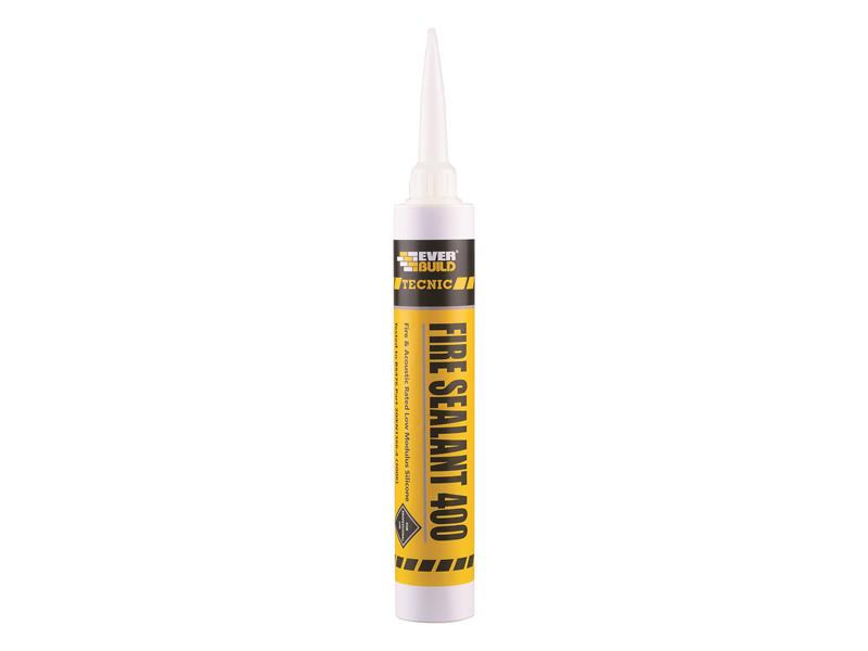 Tecnic Fire Sealant 400 White 380ml, Everbuild