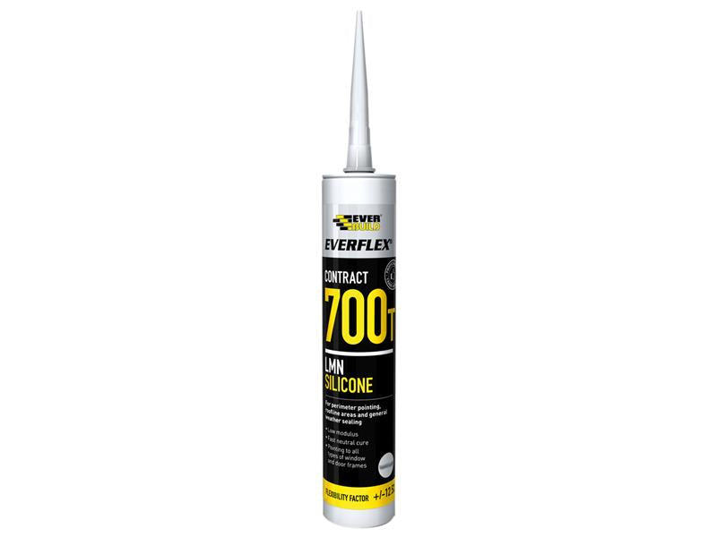 Everflex® 700T LMN Silicone Black 300ml, Everbuild