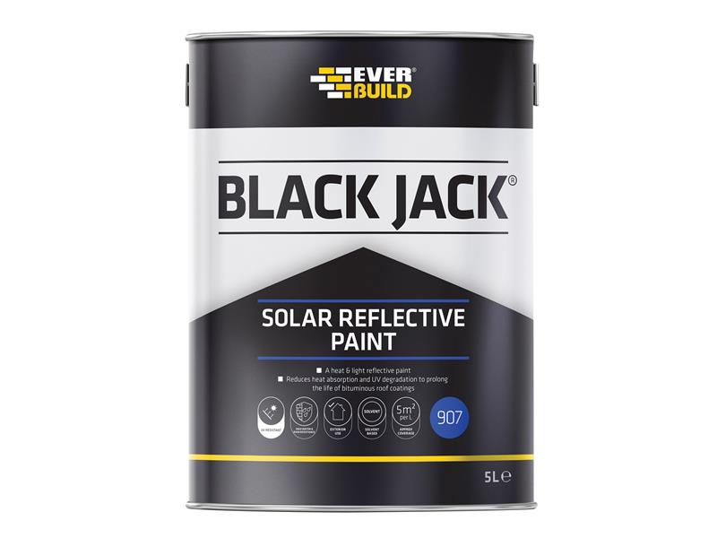 Black Jack® 907 Solar Reflective Paint 5 litre, Everbuild