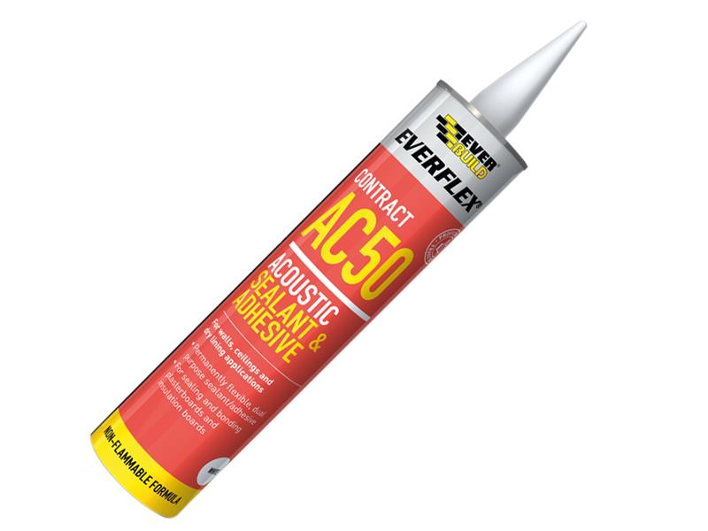 Everflex® AC50 Acoustic Sealant & Adhesive 900ml, Everbuild