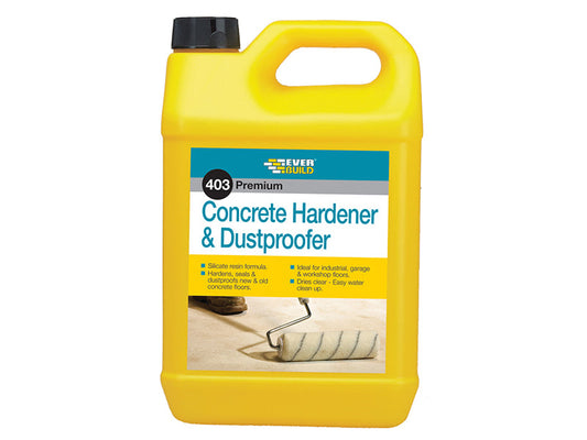 403 Concrete Hardener & Dustproofer 5 litre, Everbuild