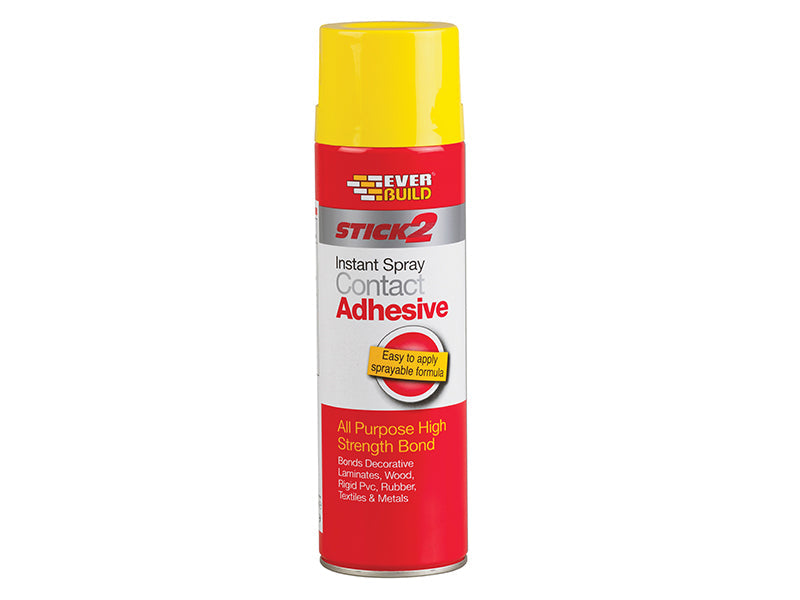 Stick 2 Spray Contact Adhesive 500ml, Everbuild