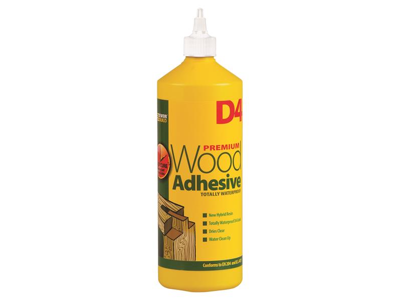 D4 Wood Adhesive 1 litre, Everbuild