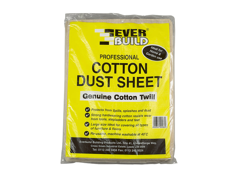 Cotton Dust Sheet 3.6 x 2.7m, Everbuild