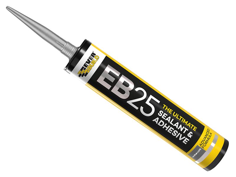 EB25 Hybrid Sealant Adhesive Anthracite 300ml, Everbuild