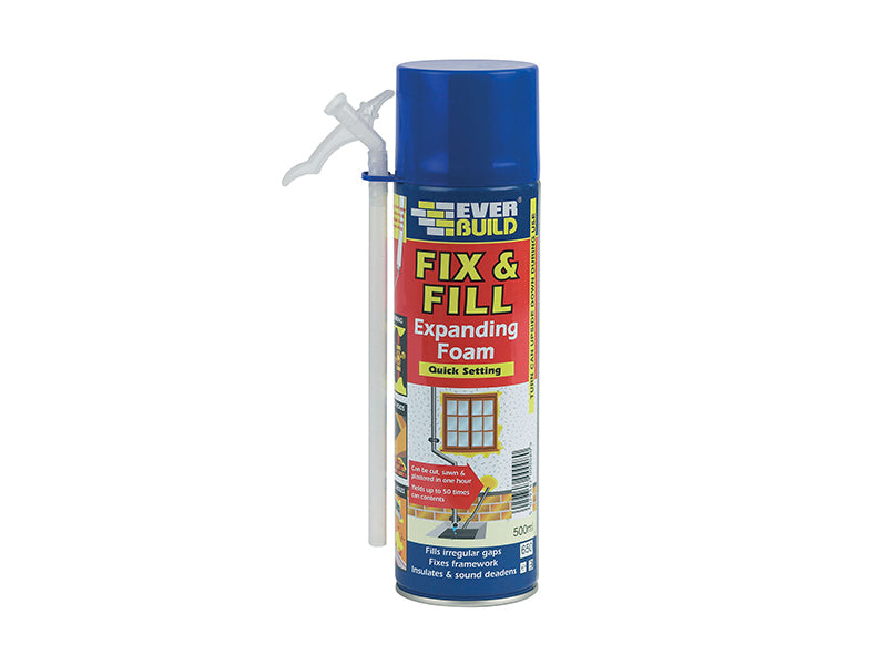 Fix & Fill Expanding Foam 500ml, Everbuild