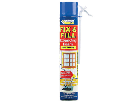 Fix & Fill Expanding Foam Filler 750ml, Everbuild