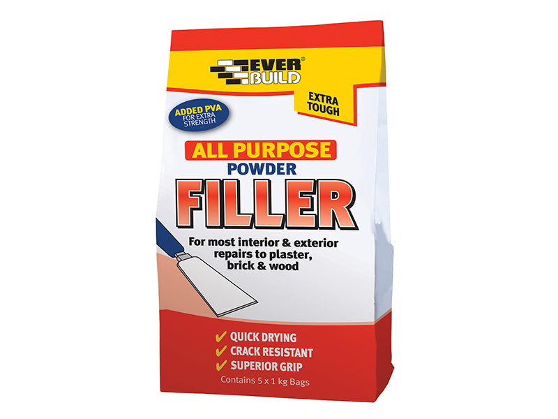 All Purpose Powder Filler 5kg, Everbuild