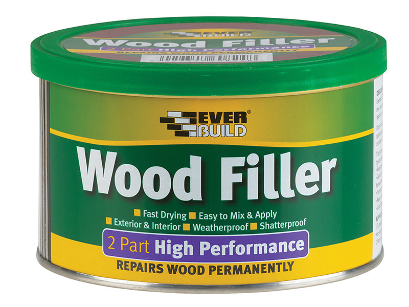 2-Part High-Performance Wood Filler Mahogany 500g, Everbuild