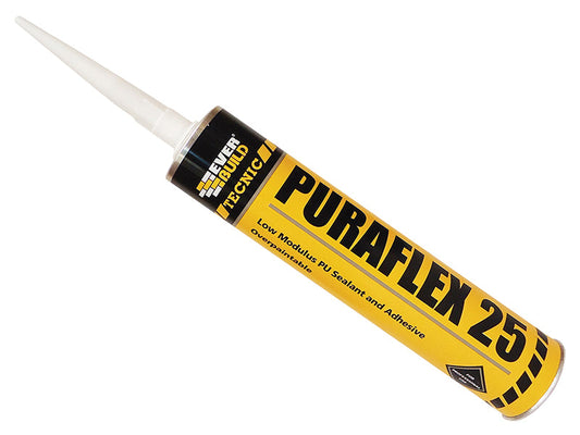 Industrial Puraflex 25 Sealant White 300ml, Everbuild