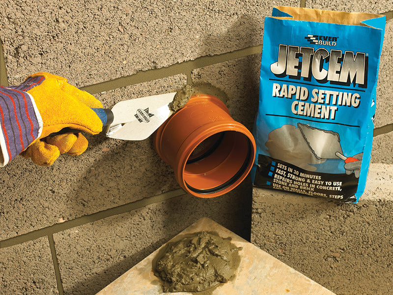 Jetcem Rapid Set Cement 12kg (2 x 6kg Pack), Everbuild