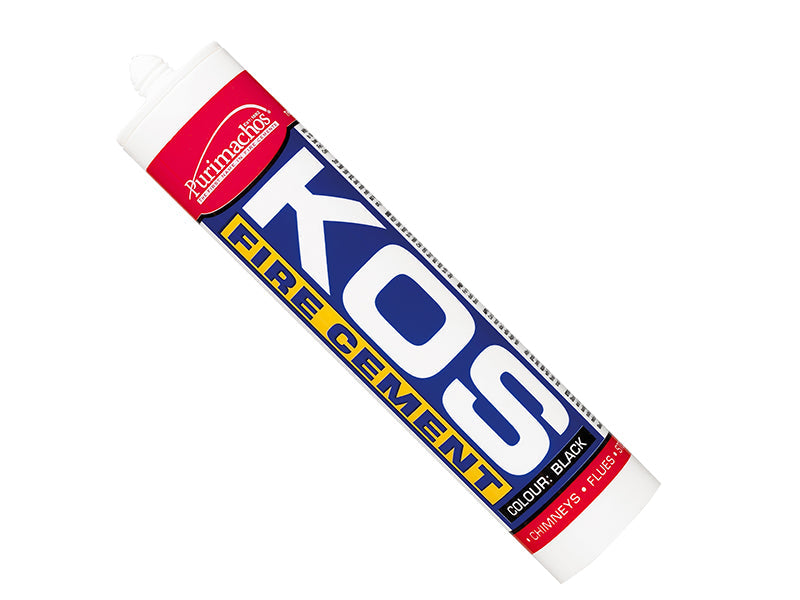 KOS Fire Cement Black Cartridge C3 300ml, Everbuild