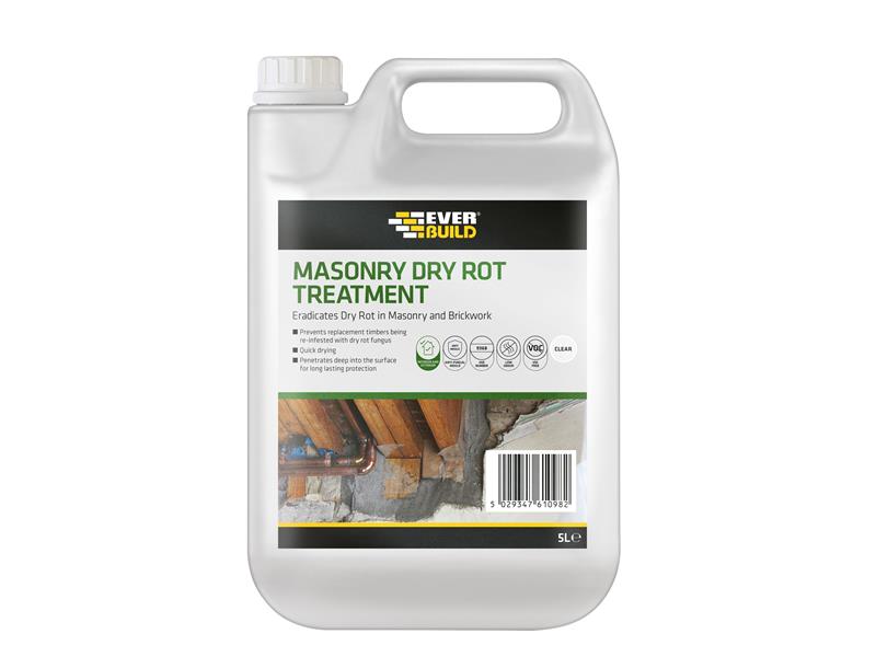 Masonry Dry Rot Treatment 5 litre, Everbuild