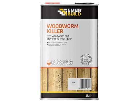 Woodworm Killer 5 litre, Everbuild