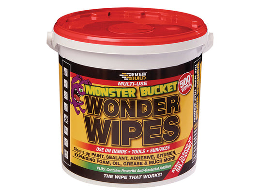 Monster Wonder Wipes (Tub 500), Everbuild