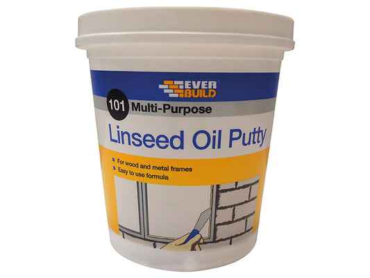 101 Multi-Purpose Linseed Oil Putty Natural 2kg, Everbuild