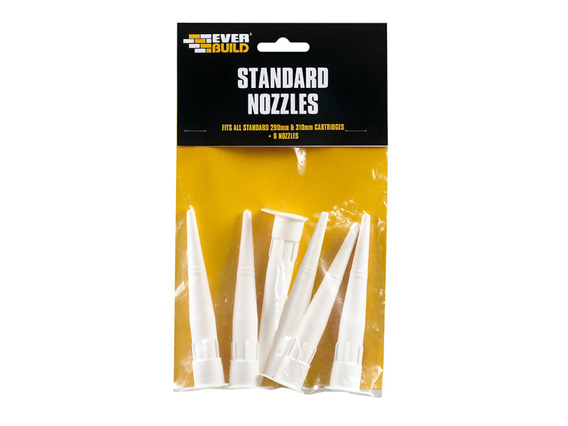 Standard Nozzle Pack of 6, Everbuild