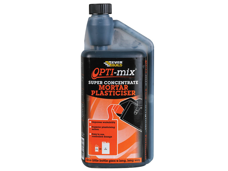 Opti-Mix Mortar Plasticiser 1 litre, Everbuild