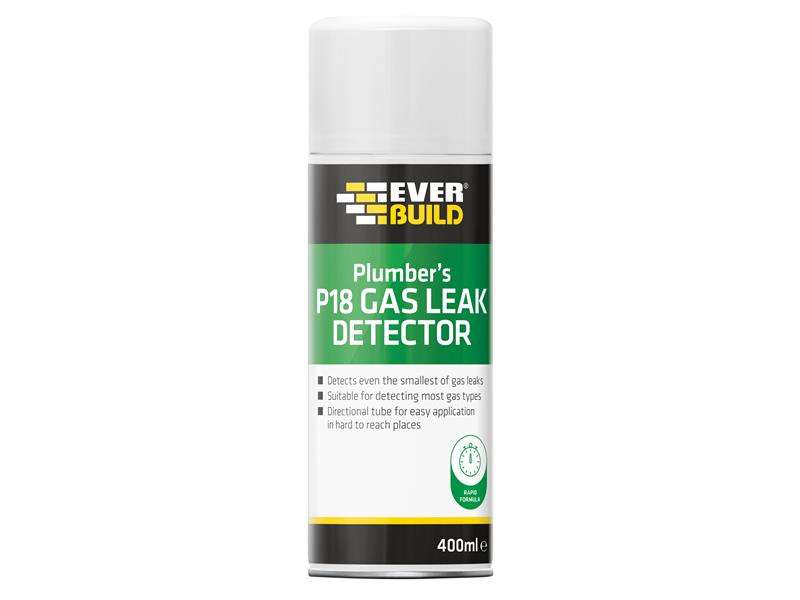 P18 Plumber's Gas Leak Detector 400ml, Everbuild