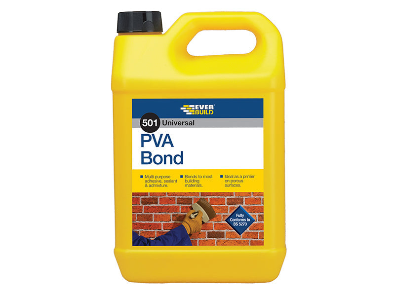 501 Universal PVA Bond 5 litre, Everbuild