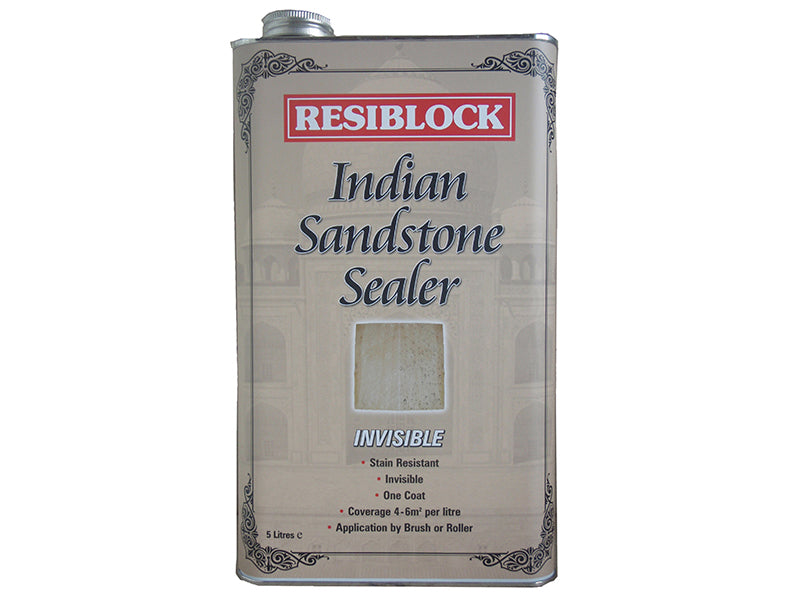 Resiblock Indian Sandstone Sealers Invisible 5 litre, Everbuild